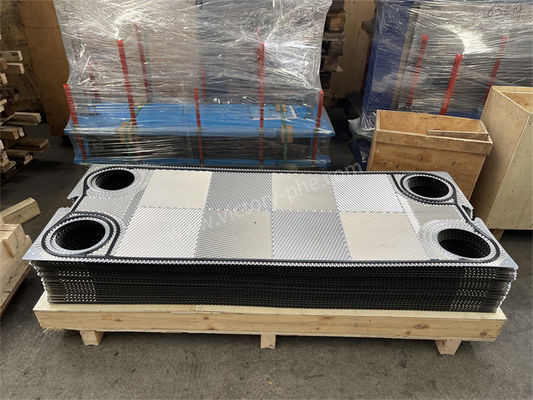 0.5 mm 0.6 mm kalınlığında özel tranter ısı değiştiricisi plakaları