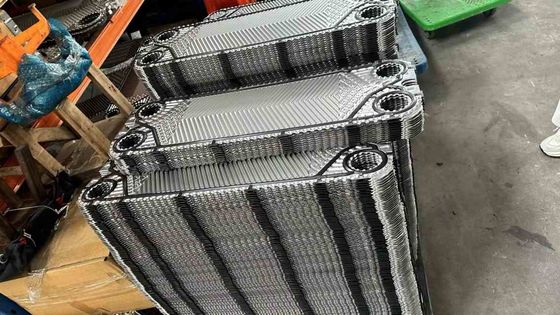 DN50-DN500 plaka port çapı ile kompakt Temiz Bakır Lehimli Plaka Isı Değiştiricisi